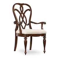 Traditional Scrollback Arm Chair