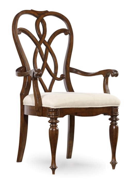 Traditional Scrollback Arm Chair