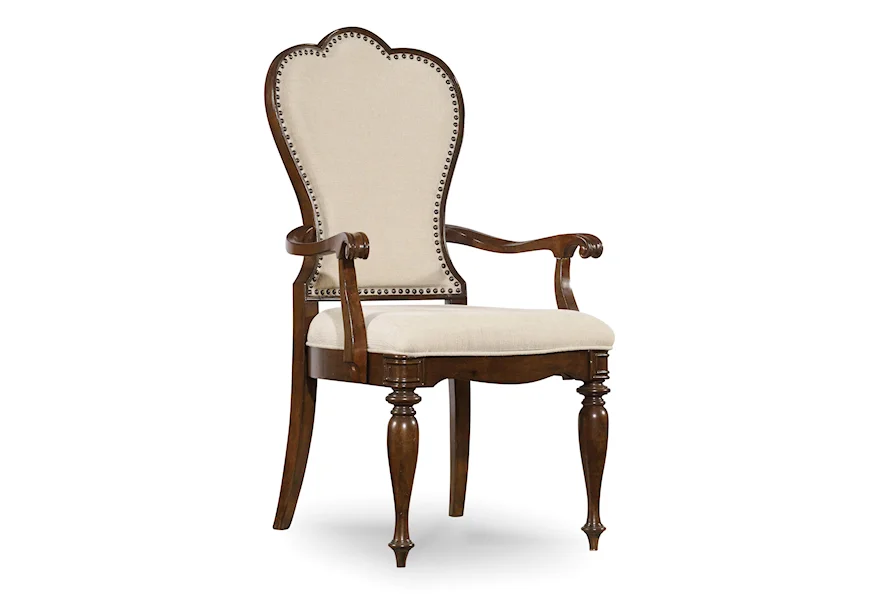 Leesburg Upholstered Arm Chair by Hooker Furniture at Zak's Home