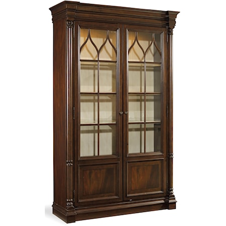 Traditional Display Cabinet with Built-In Touch Lights