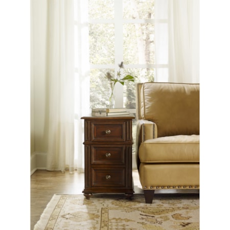 3-Drawer Chairside Chest