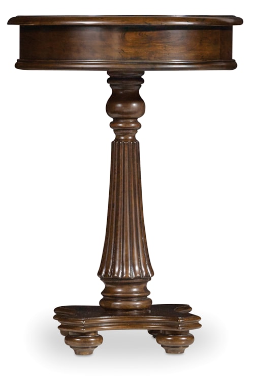 Traditional Martini Table with Fluted Pedestal