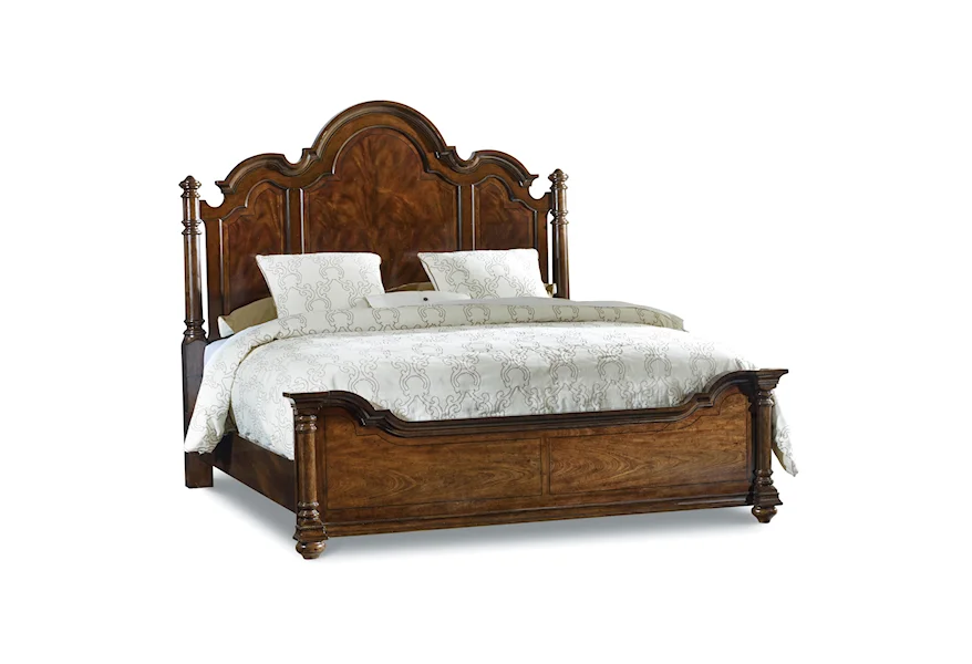 Leesburg Queen Size Poster Bed by Hooker Furniture at Stoney Creek Furniture 