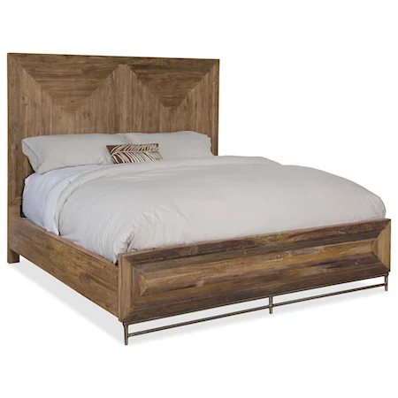 Reclaimed Wood King Panel Bed