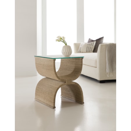 Woven End Table