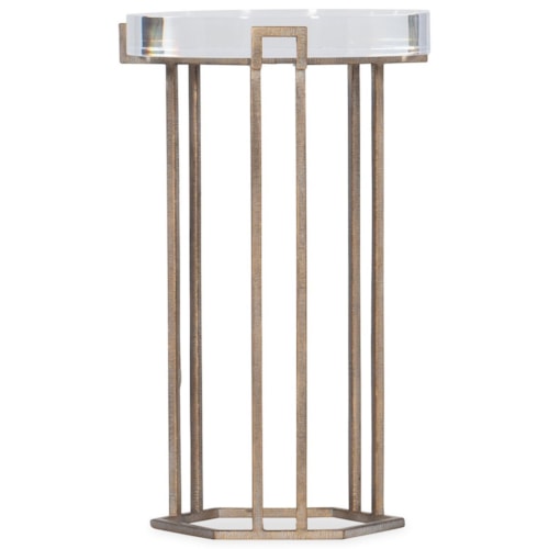 Transitional Round End Table