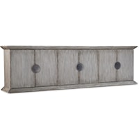 Transitional 6-Door Credenza