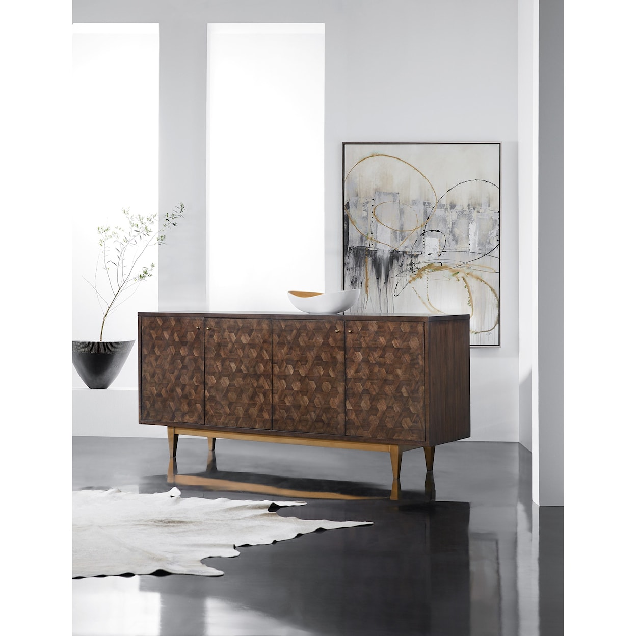 Hooker Furniture Melange Four-Door Credenza