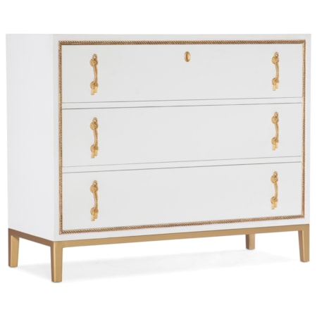 Transitional Calhoun Three-Drawer Chest