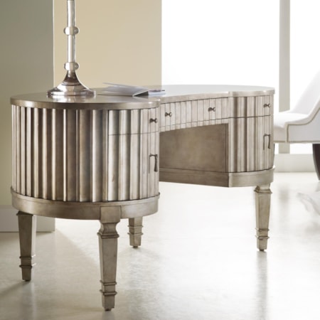Fluted Kidney Desk
