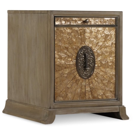 Ari Accent File Chest with Power Strip