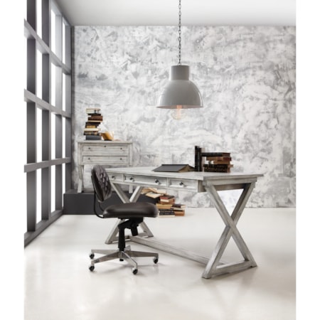 Writing Desk with Keyboard Drawer