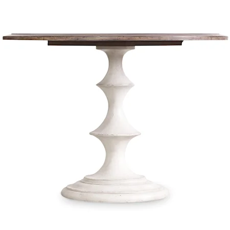 Transitional Round Pedestal Table