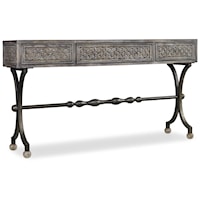 Traditional Console Table with 3 Drawers