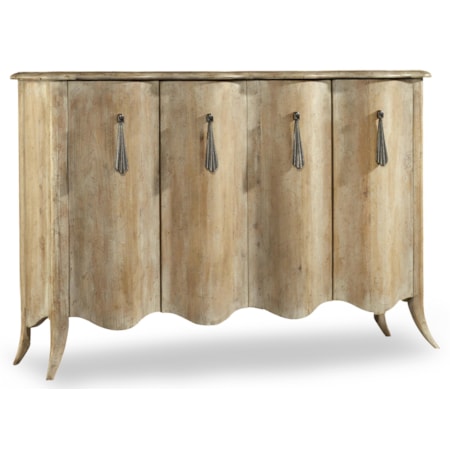 Draped Credenza with 4 Doors
