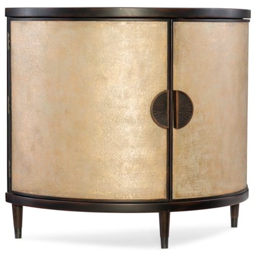 Transitional Two Door Accent Chest with Adjustable Shelves