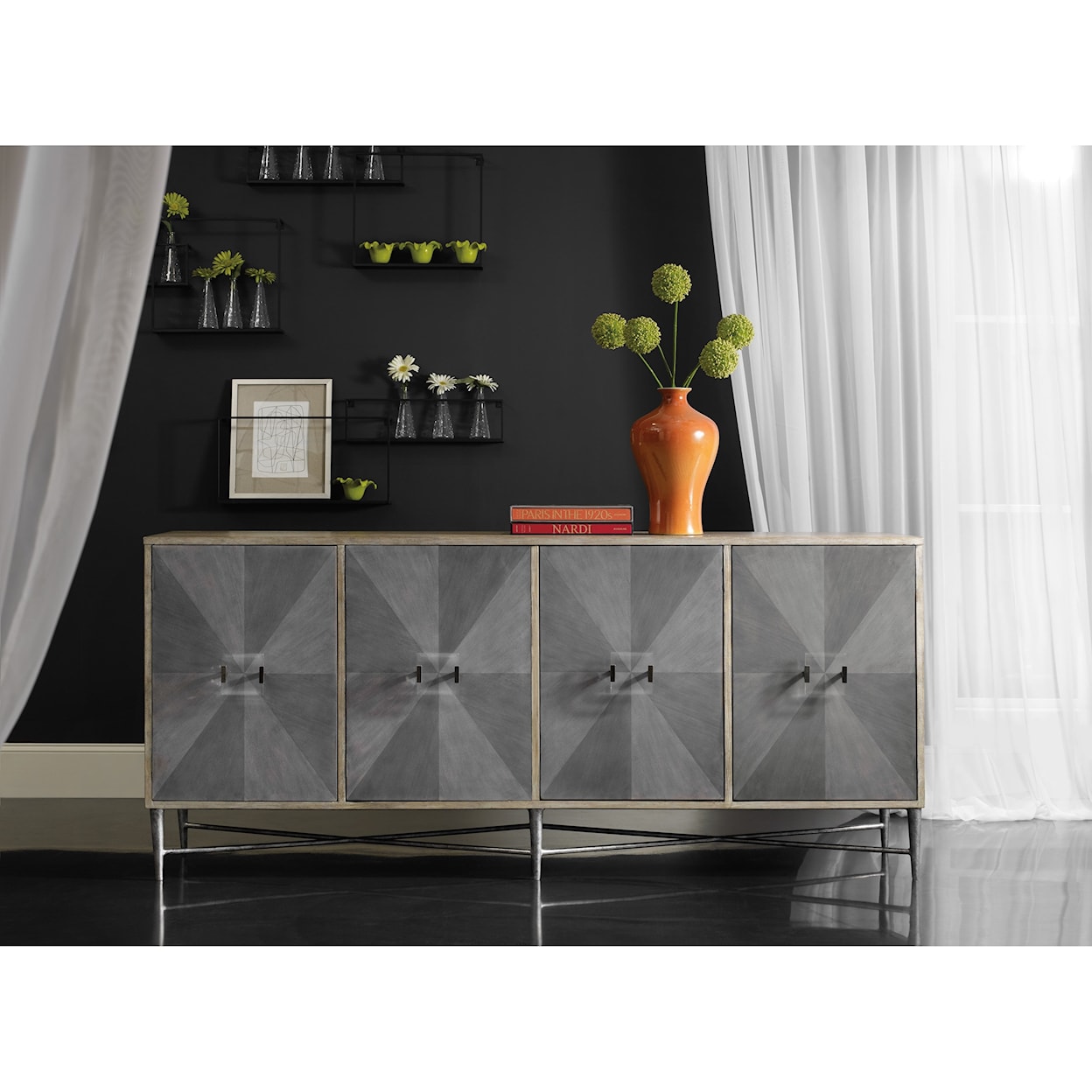 Hooker Furniture Melange Four-Door Credenza