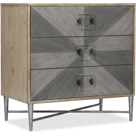 Contemporary Three Drawer Accent Chest