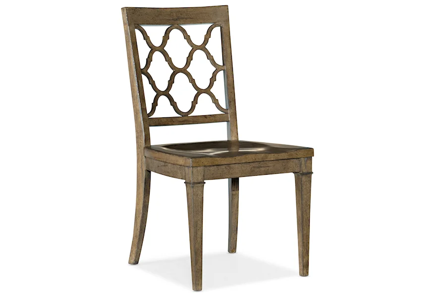 Montebello Wood Seat Side Chair by Hooker Furniture at Stoney Creek Furniture 
