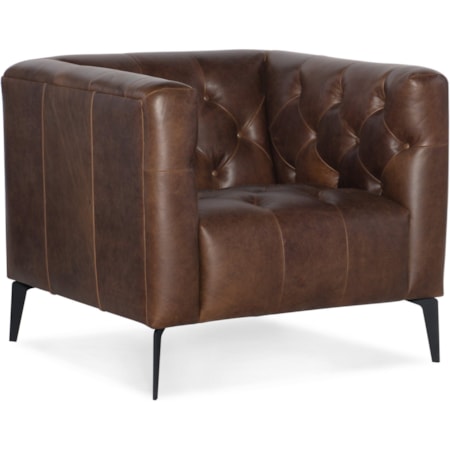 Leather Stationary Chair