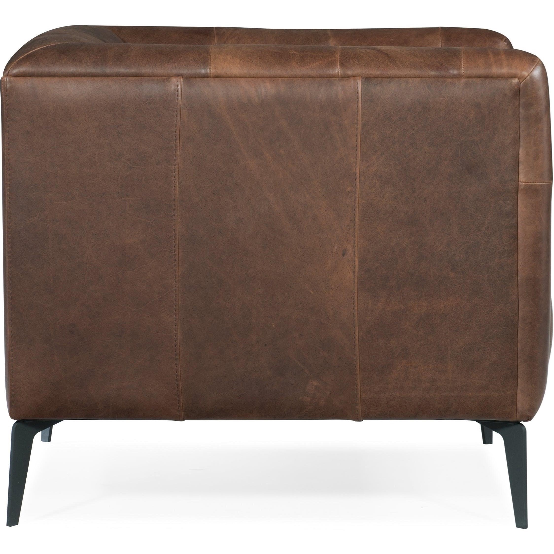 Leather Stationary Chair