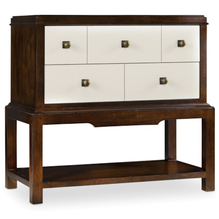 2 Drawer Nightstand with Electrical Outlet