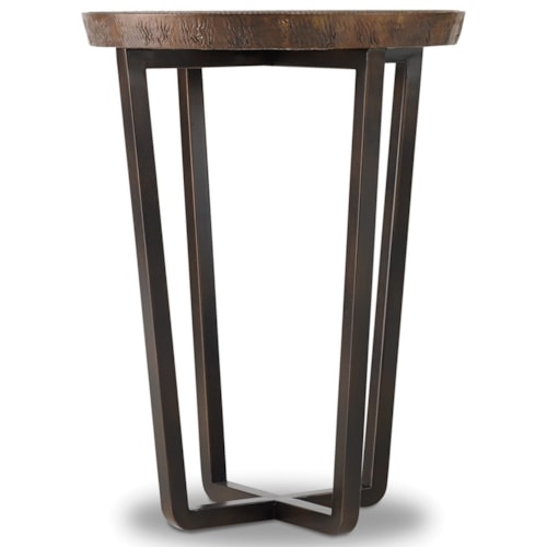 Contemporary Martini Table with Copper Top