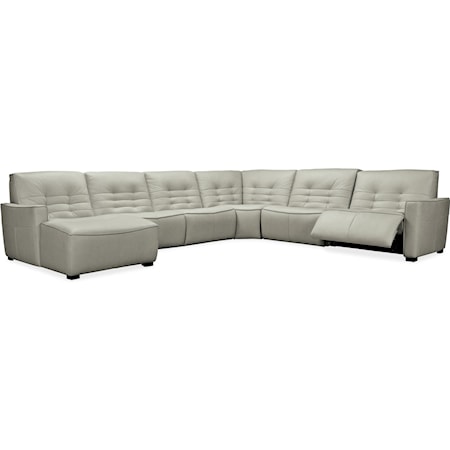 6-Piece Power Sectional with LAF Chaise