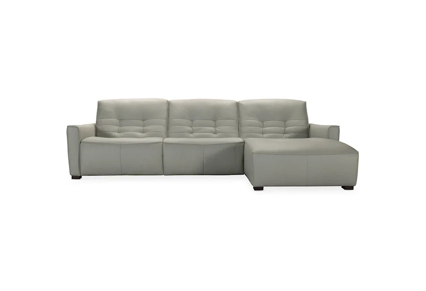 Reaux Power Motion Sectional with RAF Chaise by Hooker Furniture at Zak's Home