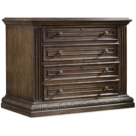 Traditional 2-Drawer Locking Lateral File