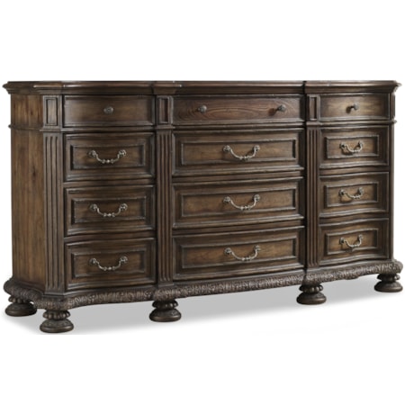 12-Drawer Dresser
