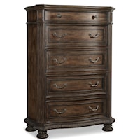 5-Drawer Chest with Cedar Lined Bottom Drawer