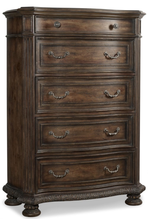 5-Drawer Chest with Cedar Lined Bottom Drawer