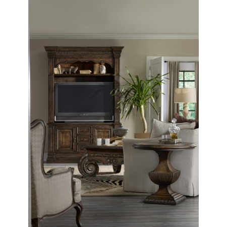 Urn Pedestal Nightstand
