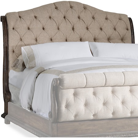 Queen Size Upholstered and Button Tufted Headboard