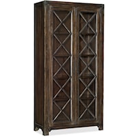 Rustic Bunching Display Cabinet with 4 Shelves