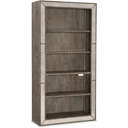 Rustic Glam 4-Shelf Bookcase