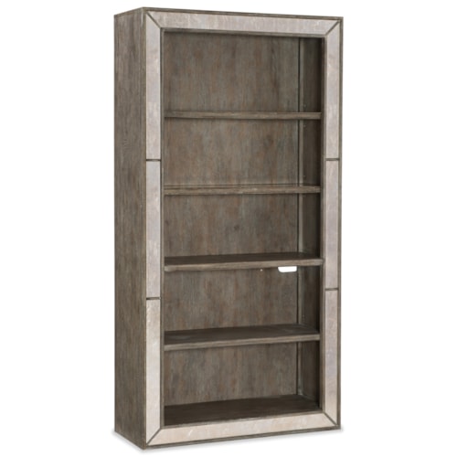 Rustic Glam 4-Shelf Bookcase