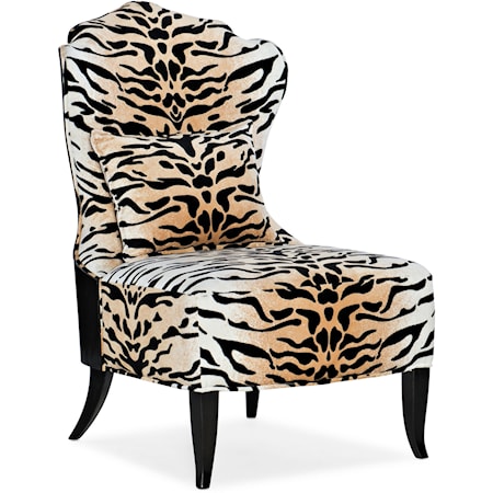 Traditional Glam Slipper Chair