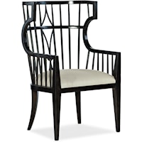Contemporary Spindle-Back Host Chair