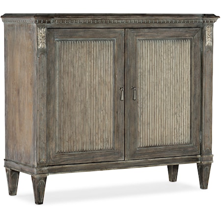 Traditional 2-Door Accent Chest with Adjustable Shelf
