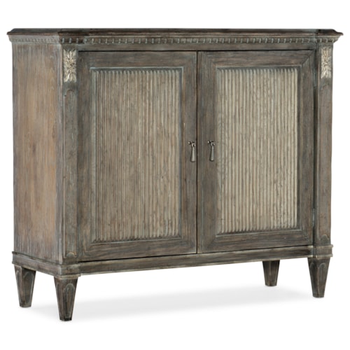 Traditional 2-Door Accent Chest with Adjustable Shelf