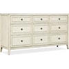 Hooker Furniture Sanctuary Anastasie 9-Drawer Dresser