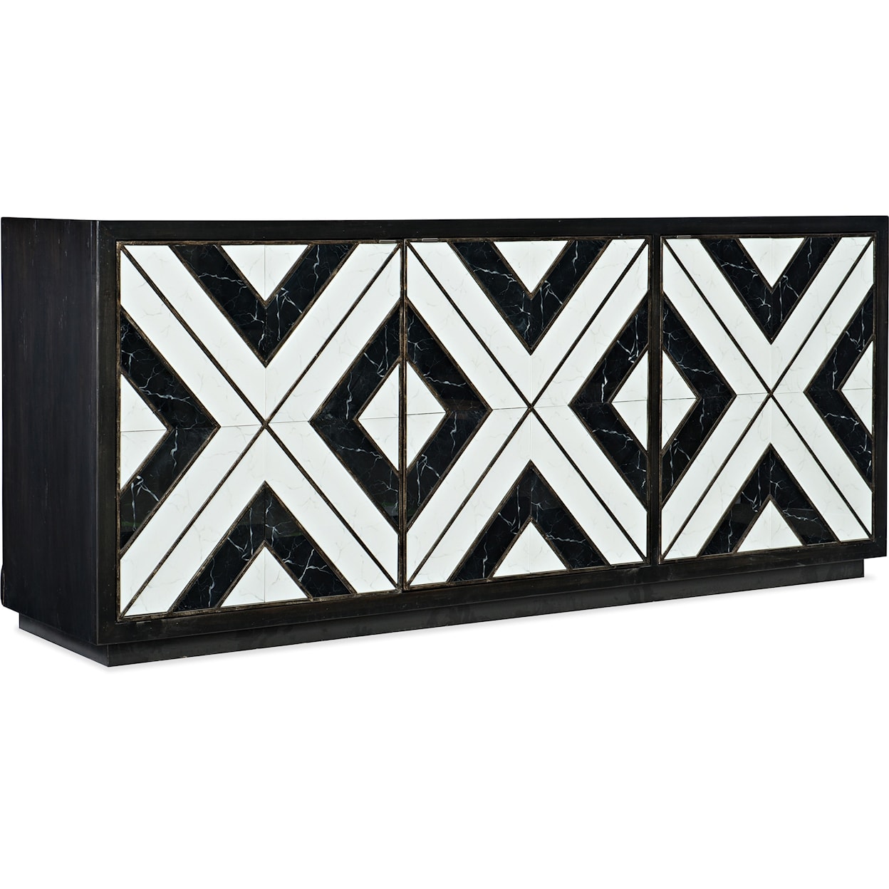 Hooker Furniture Sanctuary Noir Et Blanc Entertainment Consol