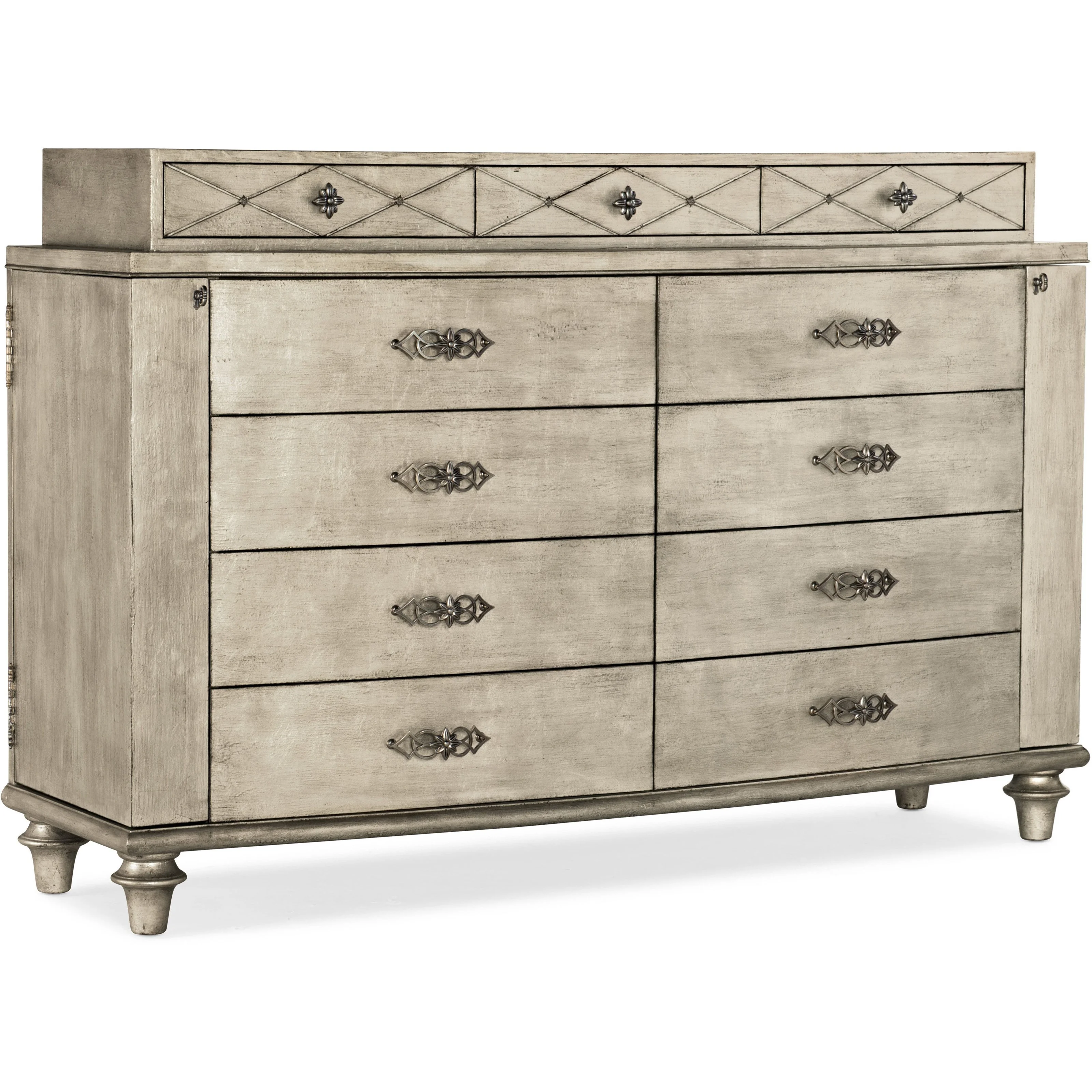 dresser with jewelry drawer Hooker Furniture Sanctuary 5875-90002-95 Traditional 11-Drawer Dresser with  Jewelry Storage | Baer's Furniture