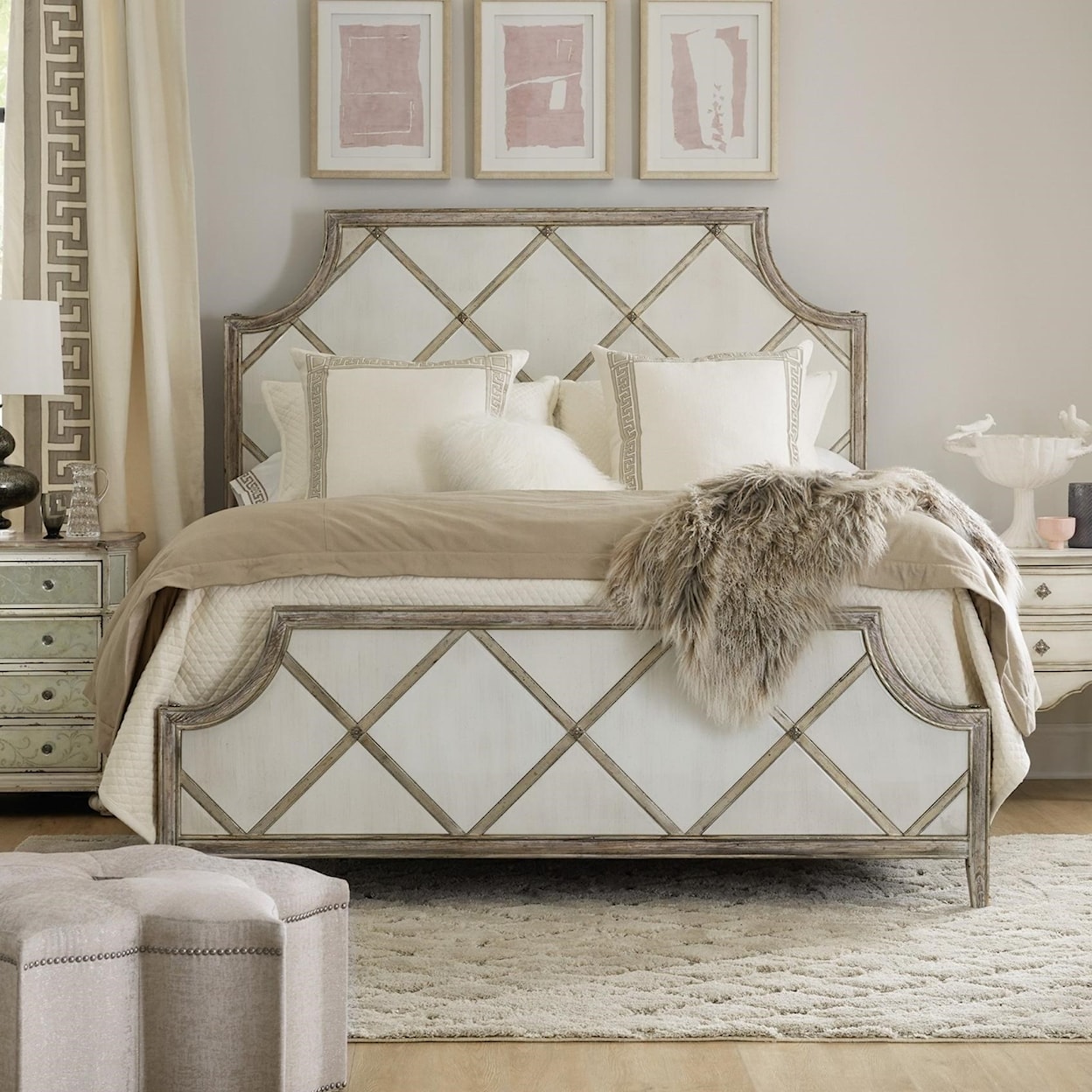 Hooker Furniture Sanctuary Diamont Queen Panel Bed
