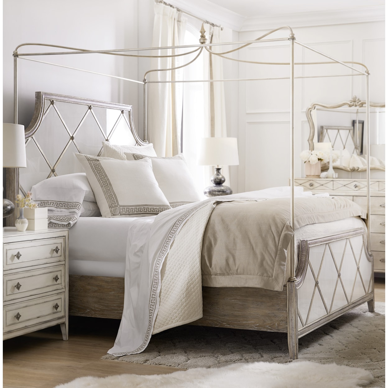 Hooker Furniture Sanctuary Diamont King Canopy Bed