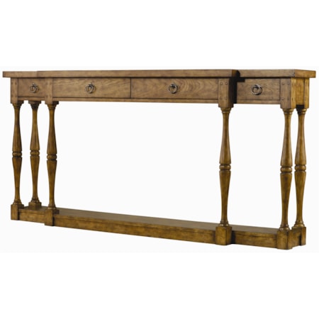 4-Drawer Thin Console