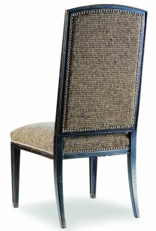 Traditional Upholstered Side Chair with Nail Head Trim