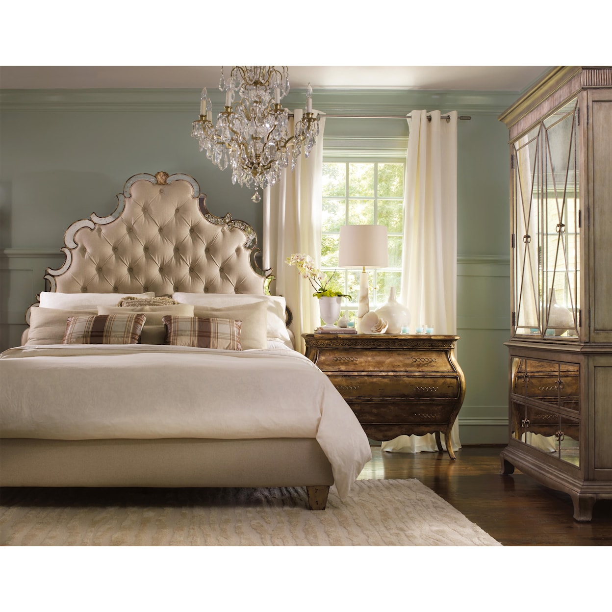 Hooker Furniture Sanctuary King Tufted Bed